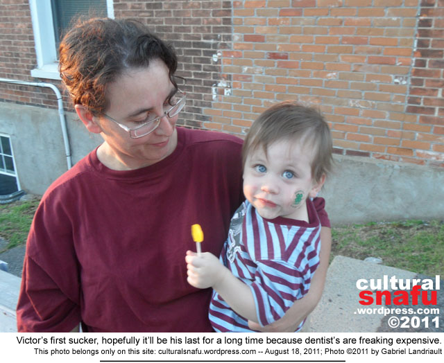 Victor's first sucker